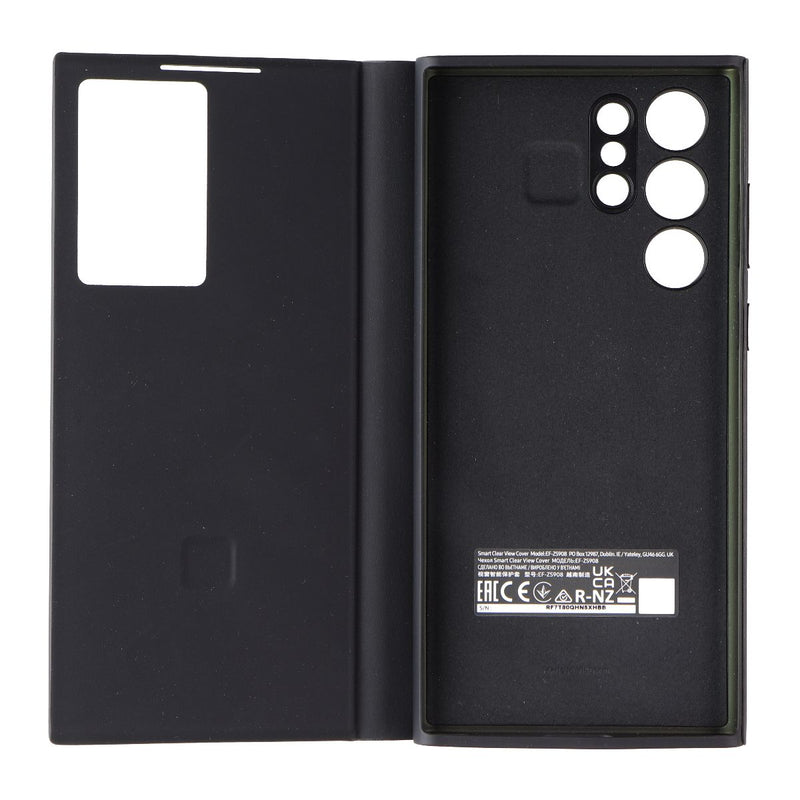 Samsung S-View Flip Cover Protective Case for Samsung Galaxy S22 Ultra - Black