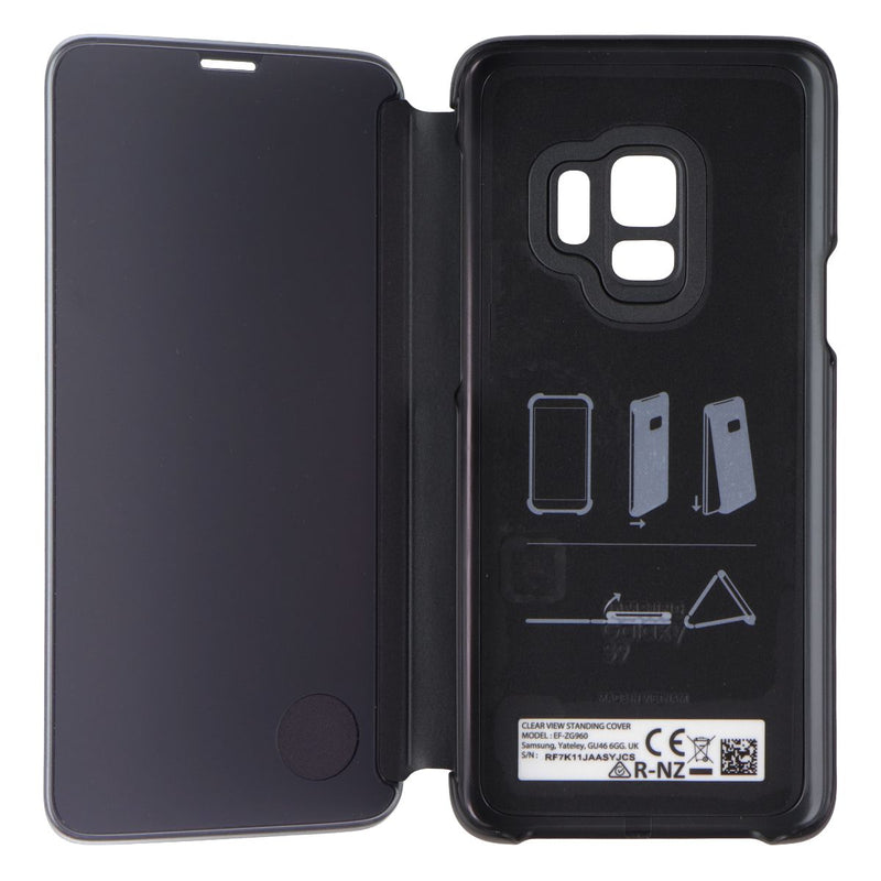 Samsung S-View Flip Cover Series Protective Folio Case for Galaxy S9 - Black
