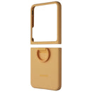 SAMSUNG Official Silicone Cover Case with Ring for Galaxy Z Flip5 - Apricot