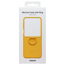 SAMSUNG Official Silicone Cover Case with Ring for Galaxy Z Flip5 - Apricot