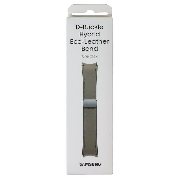 Samsung D-Buckle Hybrid Eco-Leather Band for Galaxy Watch4 or Newer - Etoupe