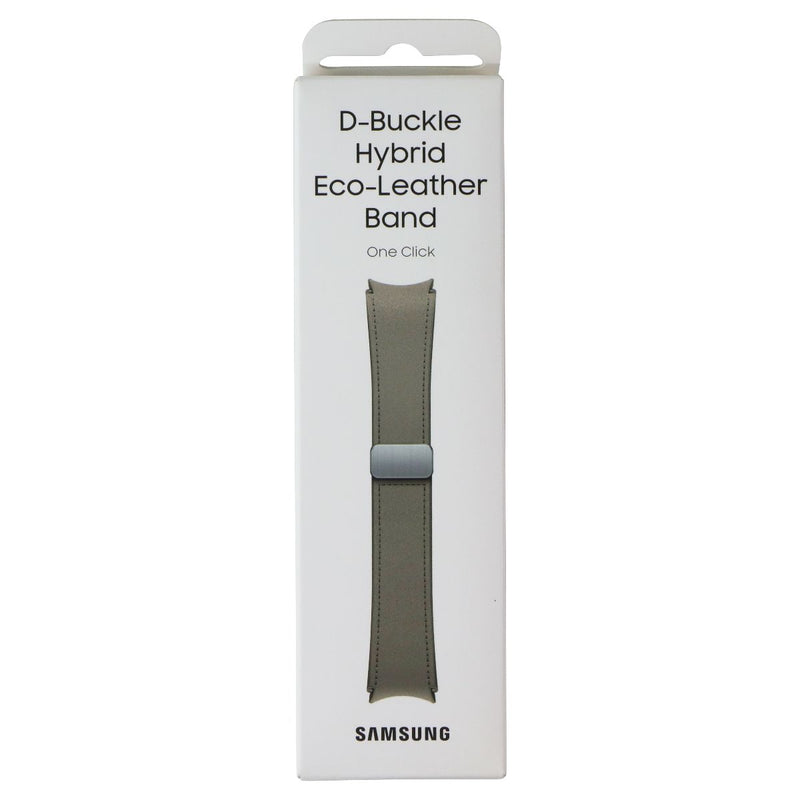 Samsung D-Buckle Hybrid Eco-Leather Band for Galaxy Watch4 or Newer - Etoupe