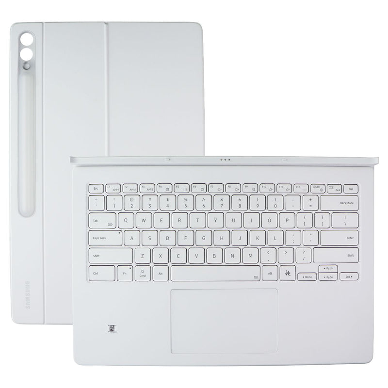 Samsung Book Cover Keyboard for Galaxy Tab S10 Ultra / S9 Ultra - White / AI KEY