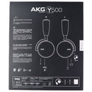 AKG Y500 On-Ear Foldable Wireless Bluetooth Headphones - Black (US Version)