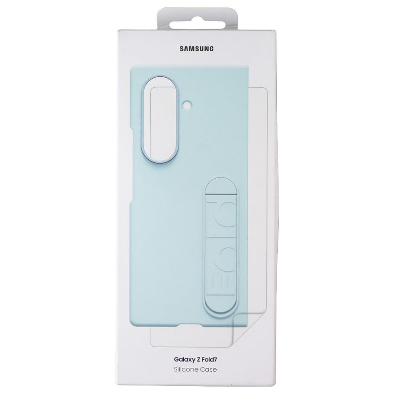 Samsung Official Silicone Case and Film for Galaxy Z Fold7 - Light Cyan