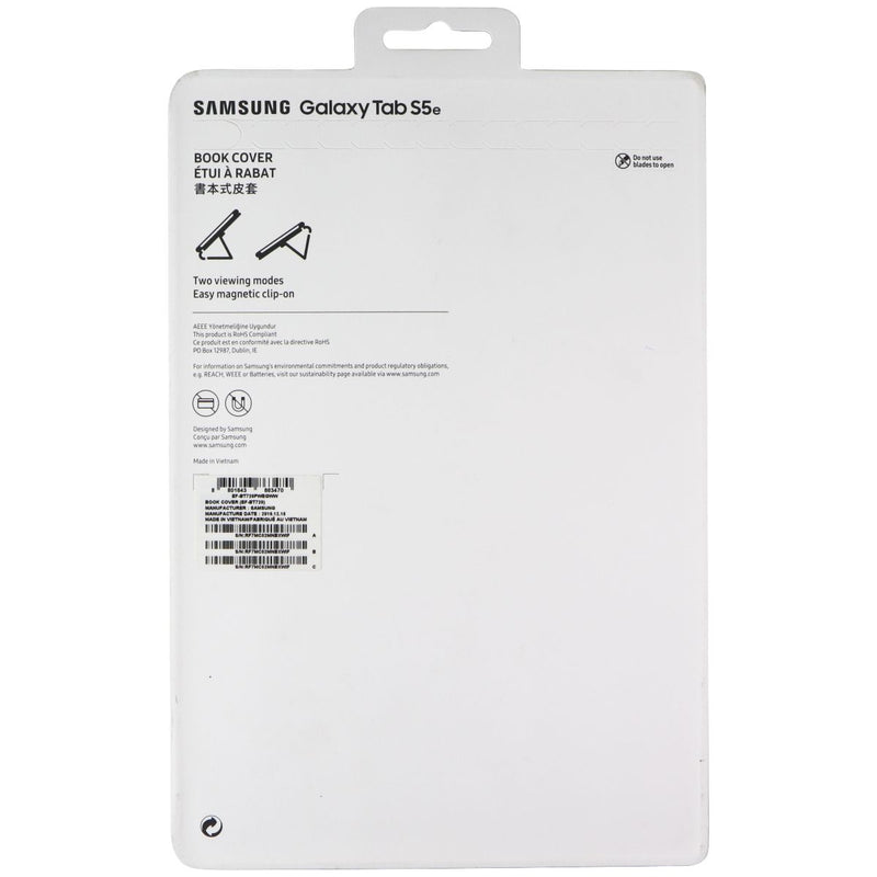Samsung Book Cover Folio Case for Samsung Galaxy Tab S5E (10.5-inch) - White