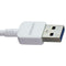 Samsung 5Ft Charge and Sync Cable for Dual USB Devices 3.0 - White (ET-DQ11Y1WE)
