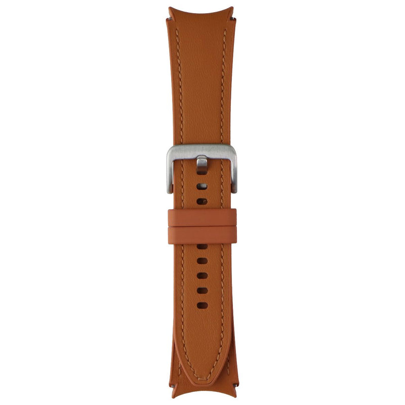 Samsung Hybrid Leather Silicone Watch Band for Galaxy Watch (20mm) - Camel (M/L)