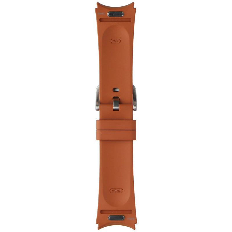 Samsung Hybrid Leather Silicone Watch Band for Galaxy Watch (20mm) - Camel (M/L)