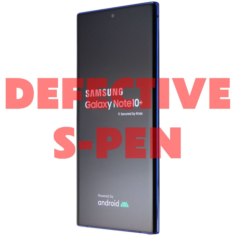 Samsung Galaxy Note10+ (SM-N975U) UNLOCKED - 256GB/Aura Blue / BAD S PEN