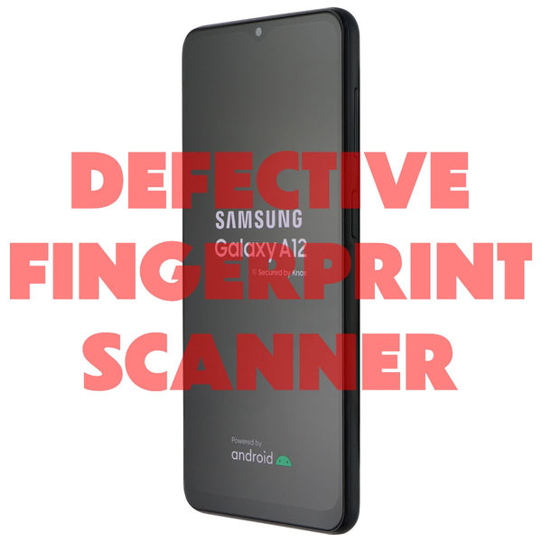 Samsung Galaxy A12 (SM-A125U1/DS) Unlocked - 128GB/Black Bad Fingerprint Sensor*