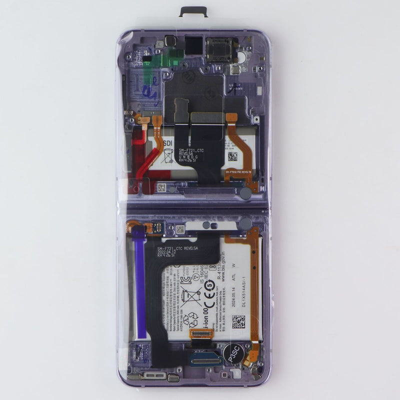Repair Part SVC LCD Assembly (E/LV/PF) for Galaxy Z Flip4 (SM-F721) Bora Purple