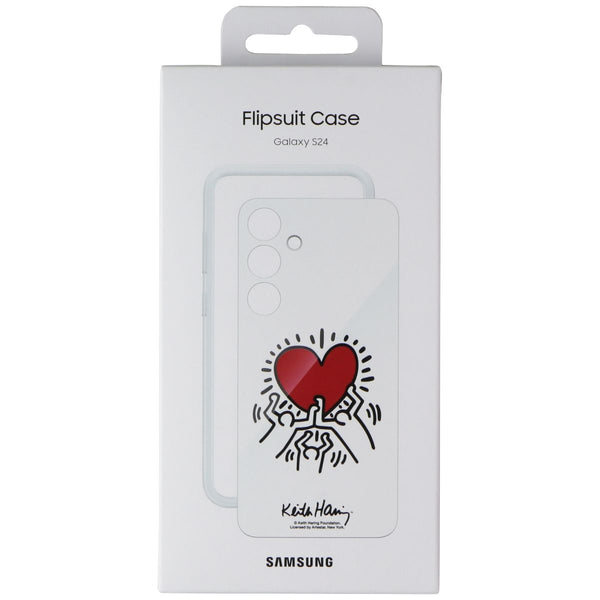 Samsung Official Flipsuit Case for Samsung Galaxy S24 - Keith Haring White