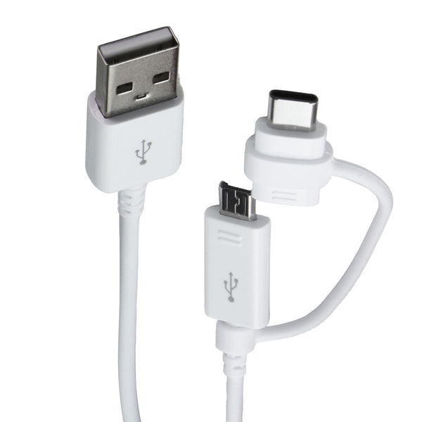 Samsung (1.5m) USB Cable - USB-A to Combo (USB-C / Micro) - White (EP-DG930DWE)