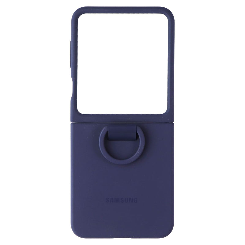 Samsung Official Silicone Case with Ring for Galaxy Z Flip6 - Navy