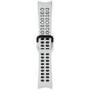 Samsung (20mm, M/L) Extreme Sport Band for Samsung Galaxy Watch4 - White/Black