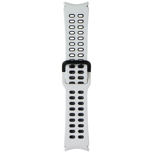 Samsung (20mm, M/L) Extreme Sport Band for Samsung Galaxy Watch4 - White/Black
