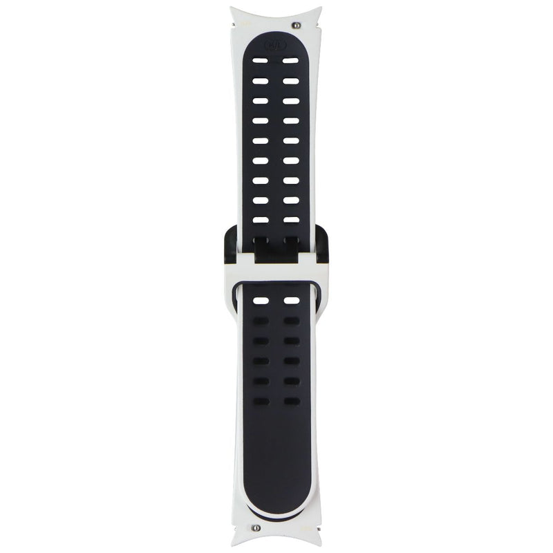 Samsung (20mm, M/L) Extreme Sport Band for Samsung Galaxy Watch4 - White/Black