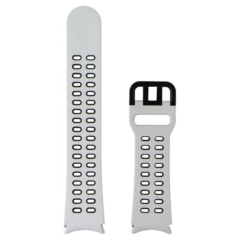 Samsung (20mm, M/L) Extreme Sport Band for Samsung Galaxy Watch4 - White/Black