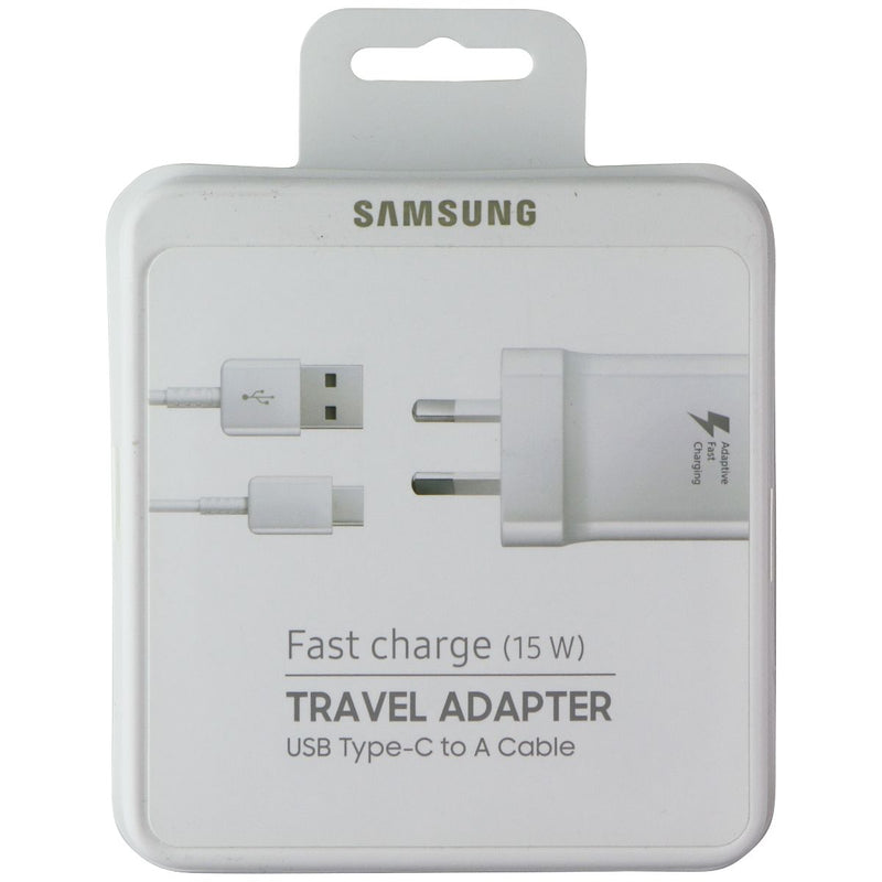 Samsung (15W) Fast Charge Travel Adapter + USB-C to USB-A Cable - White (AU)