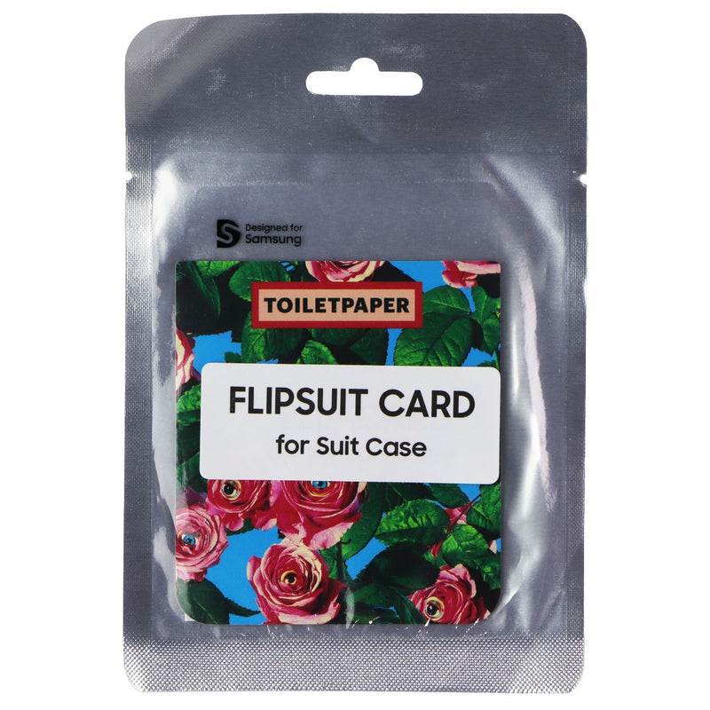 TOILETPAPER Flipsuit Card for Galaxy Z Flip5 Flipsuit Case - Roses with Eyes