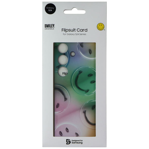 Samsung Interactive Flipsuit Card for Galaxy S24 - Smiley Bubble / Green