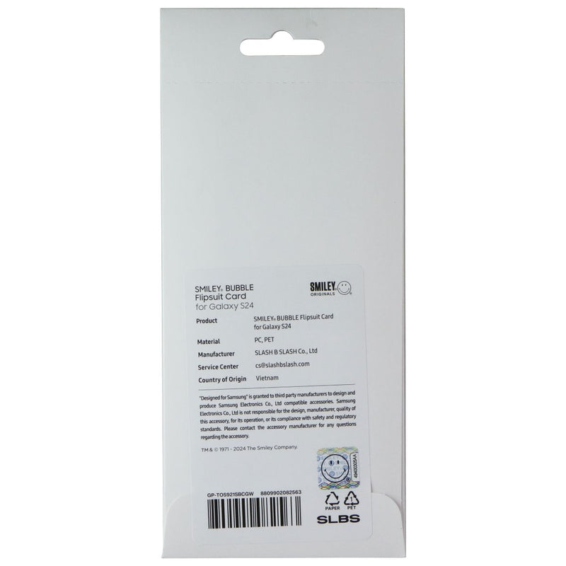 Samsung Interactive Flipsuit Card for Galaxy S24 - Smiley Bubble / Green
