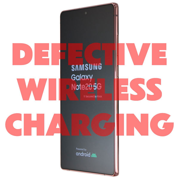 Samsung Galaxy Note20 5G (6.7-in) (SM-N981U) Unlocked - 128GB/Bronze - BAD Qi**