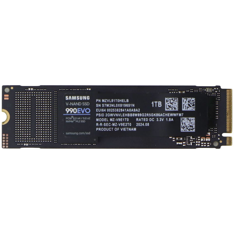 Samsung 990 EVO SSD (1TB) PCIe Gen 4x4, Gen 5x2 M.2 2280 NVMe Internal SSD