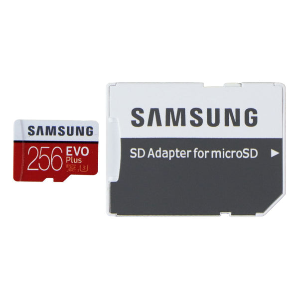 Samsung Evo Plus MicroSDXC UHS-I Memory Card with SD Adapter - 256GB