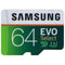 Samsung (MB-ME64GA/AM) 64GB 100MB/s Evo Select (U3) MicroSDXC UHS-I Card