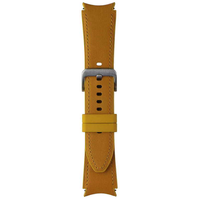 Samsung Hybrid Leather Silicone Band for Galaxy Watch (20mm) - Mustard (S/M)