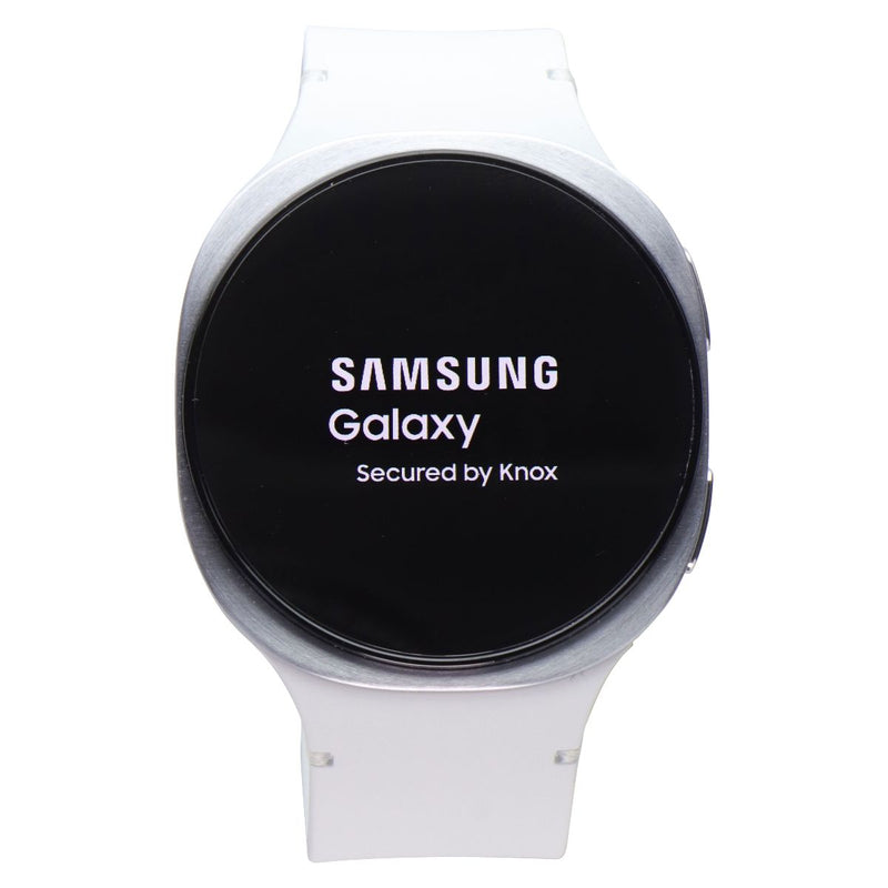 Samsung Galaxy Watch8 (44mm) LTE Unlocked (SM-L335U) - Silver/White Sport Band