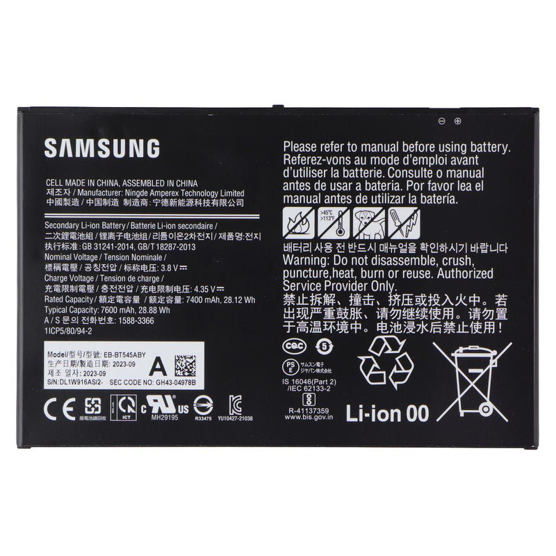 Samsung OEM Li-ion Battery (EB-BT545ABY) 7600mAh for Galaxy Tab Pro Active