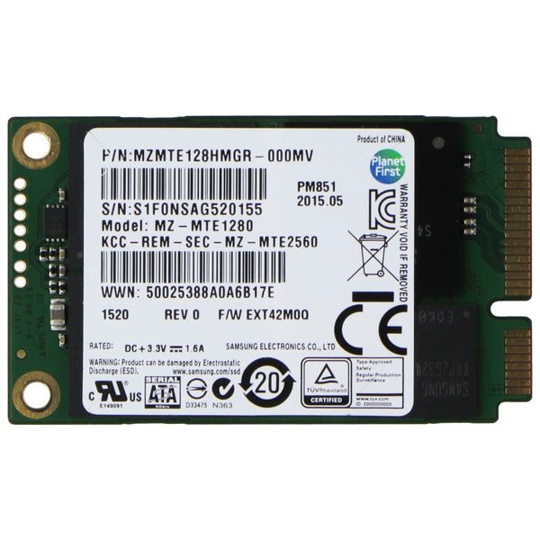 Samsung mSATA 128GB SSD Internal Storage - (MZMTE1280HMGR / MZ-MTE1280)