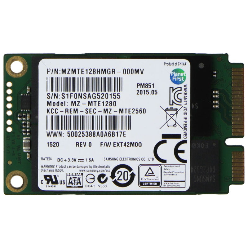 Samsung mSATA 128GB SSD Internal Storage - (MZMTE1280HMGR / MZ-MTE1280)