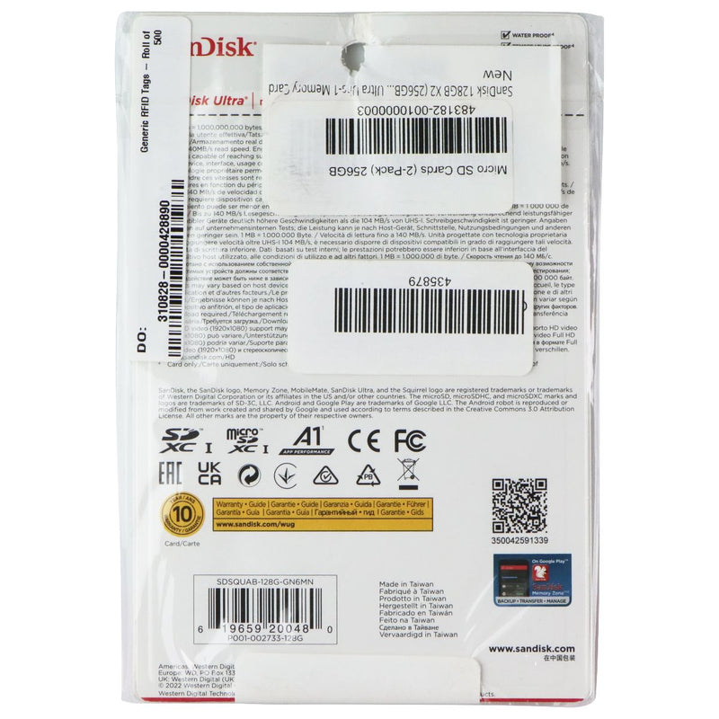 SanDisk Ultra MicroSDXC UHS-I Card 128GB 140MB/S