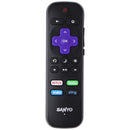 Sanyo Remote Control with Netflix/Hulu/Vudu/ and Sling Keys - Black