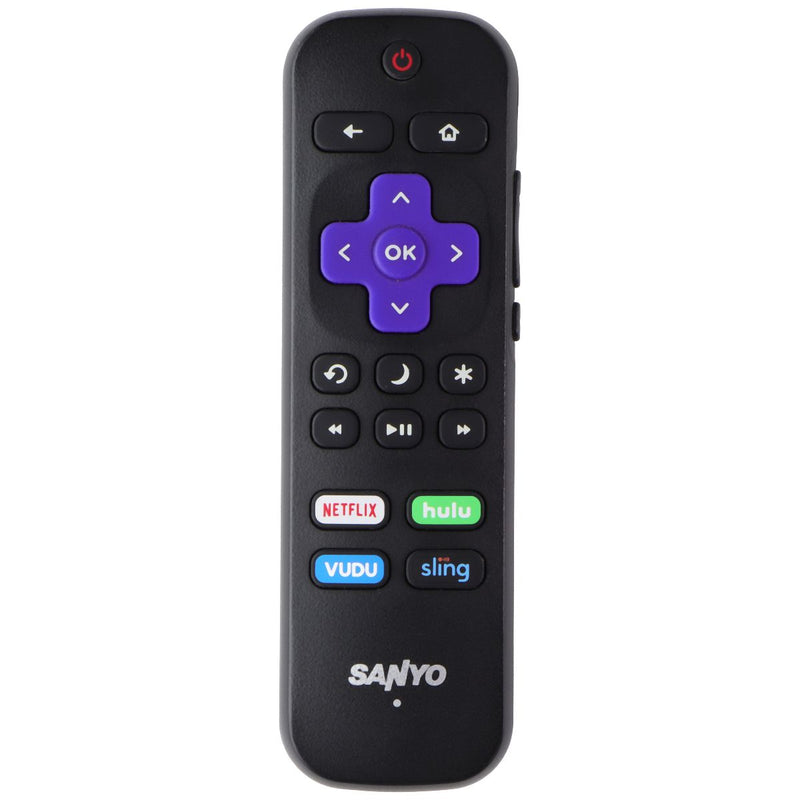 Sanyo Remote Control with Netflix/Hulu/Vudu/ and Sling Keys - Black