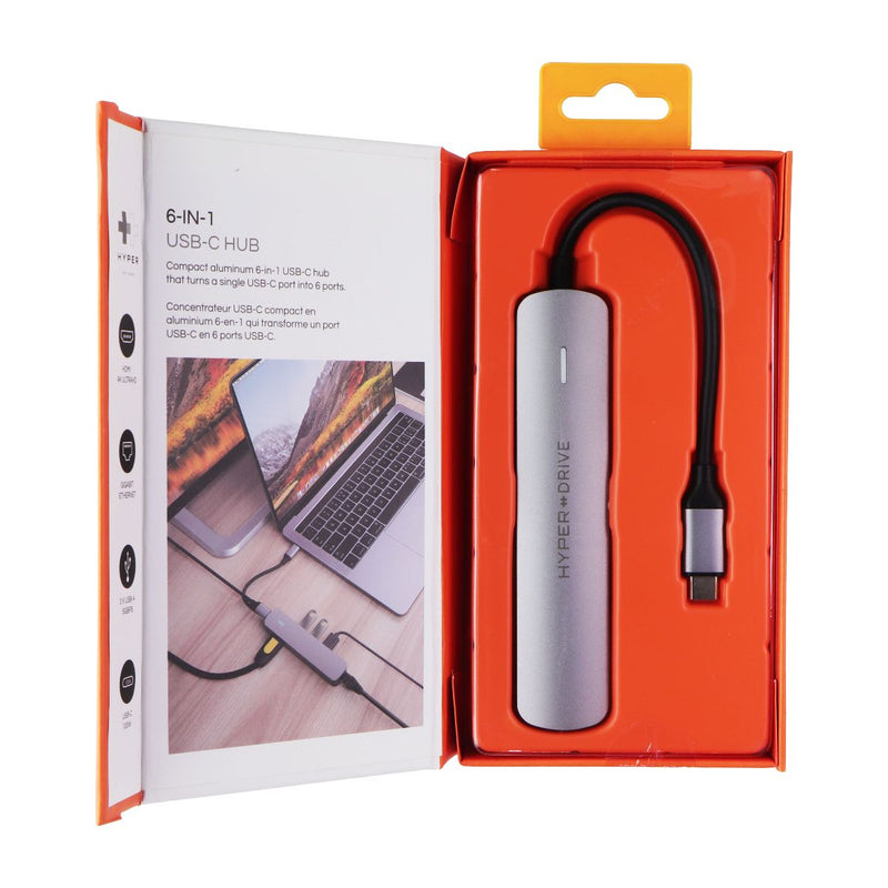 Sanho HyperDrive 6-in-1 USB-C Hub (Tube) - Space Gray