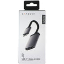 SATECHI USB-C Dual 4K HDMI Adapter with (2x 4K 60hz HDMI Ports) - Space Gray