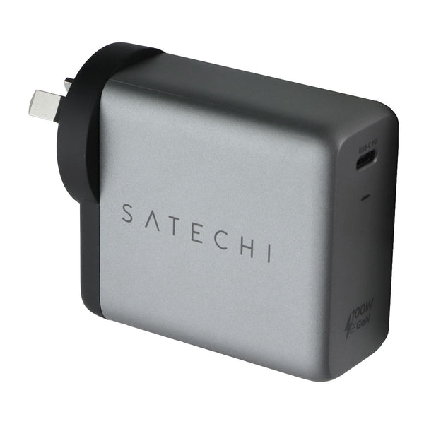 SATECHI 100W USB-C PD Single Port Wall Charger - Silver/Black (AU)