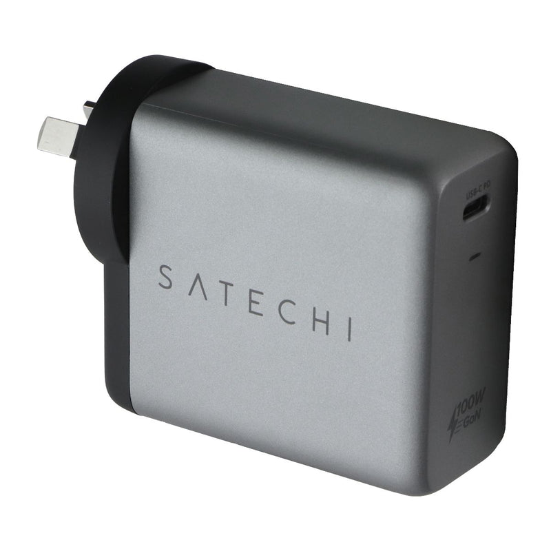 SATECHI 100W USB-C PD Single Port Wall Charger - Silver/Black (AU)