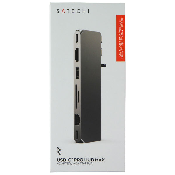 Satechi USB-C Hub Multiport Adapter Pro Hub Max for Apple Laptops - Space Gray