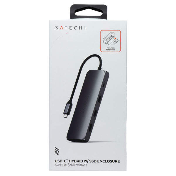 Satechi USB-C Hybrid Adapter with SSD Enclosure - Space Gray