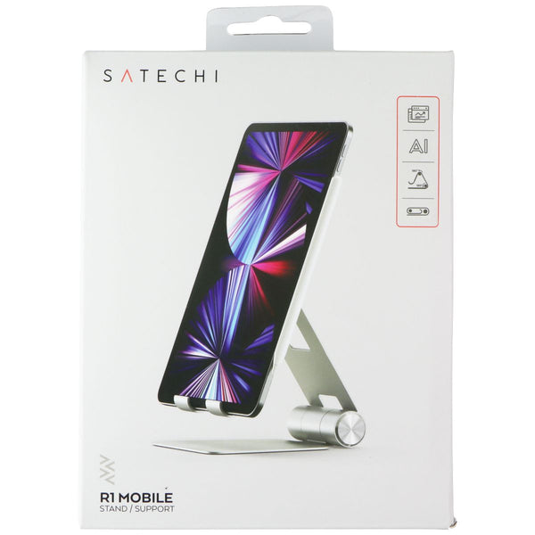Satechi R1 Mobile Aluminum Hinge Holder Foldable Stand - Silver