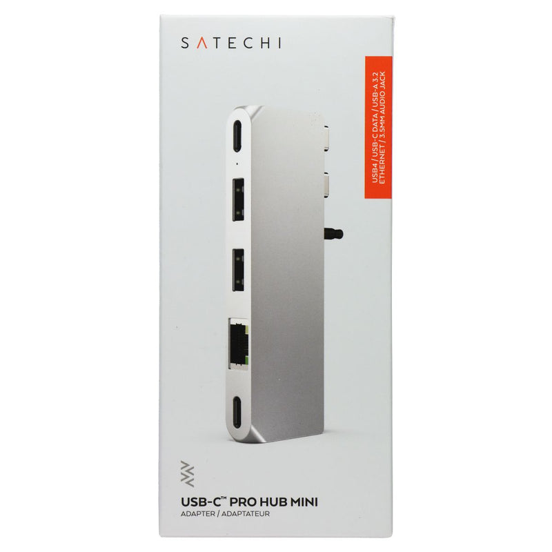 Satechi USB-C Pro Hub Multi-Port Mini Adapter - Silver