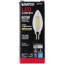 SATCO 60W/5.5W B11 Soft White 15,000 Hour LED Light Bulb (S21274)
