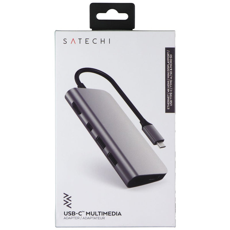 SATECHI USB-C Multimedia Adapter with Ethernet/4K HDMI/Mini DP/USB-C/Micro SD