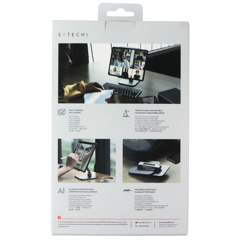 Satechi Adjustable Aluminum Desktop Stand for iPad and Tablets (ST-ADSIM)